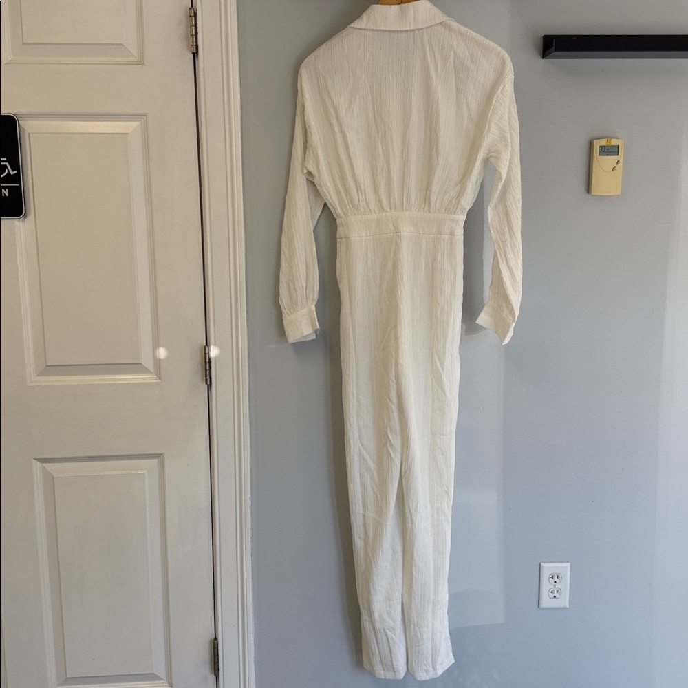 White Fox Long Sleeve Jumpsuit - Picture 3 of 7